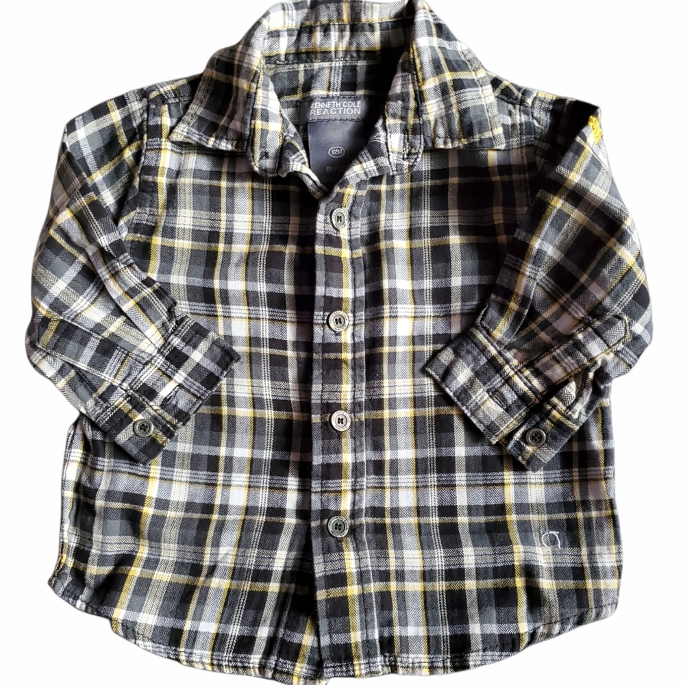 Kenneth Cole plaid button down